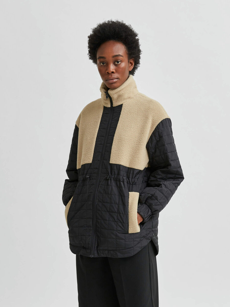 Selected QUILTED TEDDY ZIP-THROUGH GILET, Chinchilla, highres - 16082363_Chinchilla_899921_003.jpg