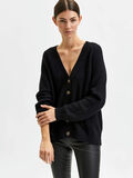 Selected KNITTED KNITTED CARDIGAN, Black, highres - 16082276_Black_008.jpg