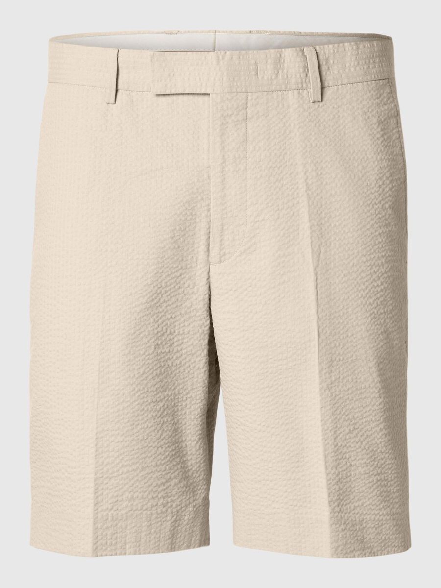 Selected SEERSUCKER SHORTS, Pure Cashmere, highres - 16095288_PureCashmere_001.jpg