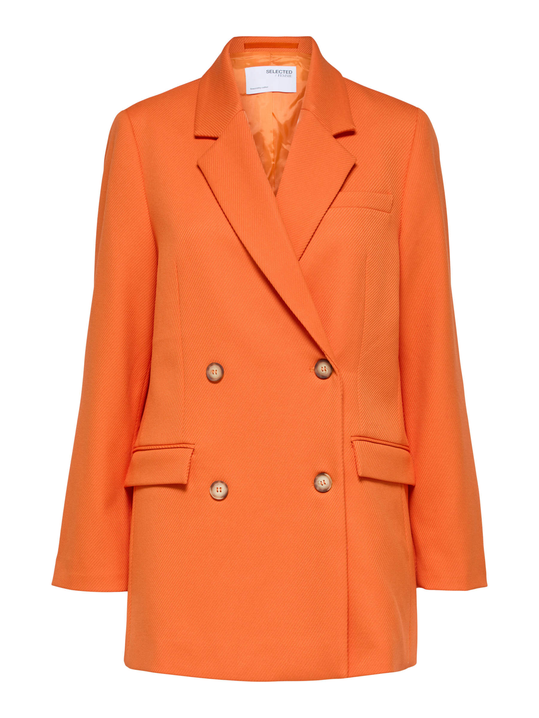 Orange oversized cheap blazer