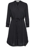 Selected CURVE RECYCELTER POLYESTER KLEID, Black, highres - 16082105_Black_001.jpg