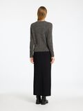 Selected EN MAILLE DE LAINE MÉLANGÉE CARDIGAN, Medium Grey Melange, highres - 16094281_MediumGreyMelange_004.jpg