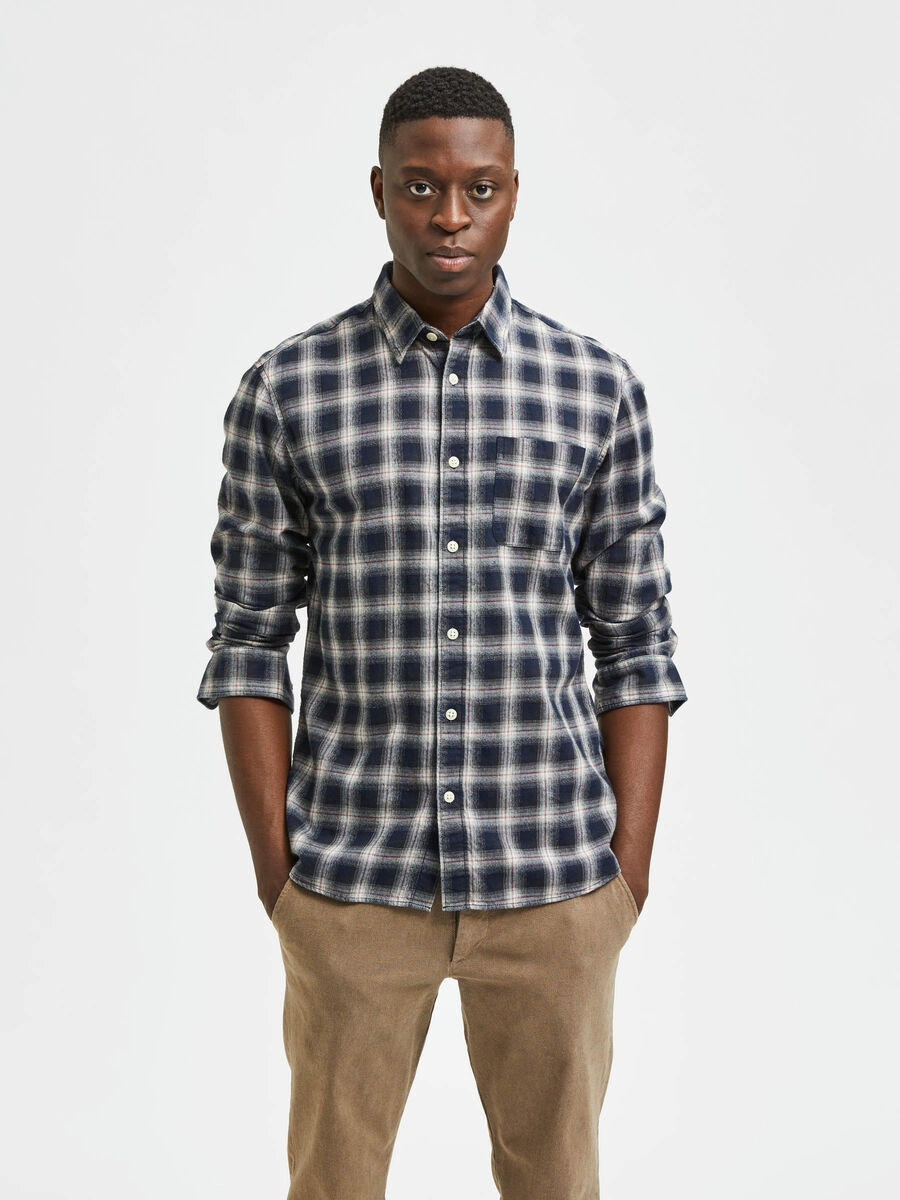 Selected CHECKED SHIRT, Sky Captain, highres - 16082878_SkyCaptain_905404_003.jpg