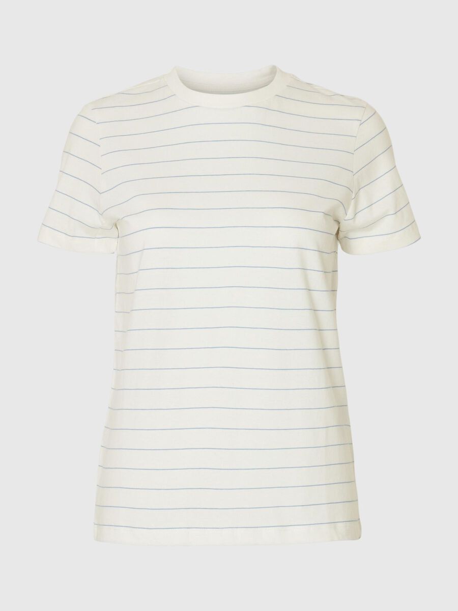 Selected RANDIG BOMULL T-SHIRT, Snow White, highres - 16097179_SnowWhite_1215259_001.jpg