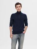 Selected HALF-ZIP KNITTED JUMPER, Navy Blazer, highres - 16074687_NavyBlazer_779218_003.jpg