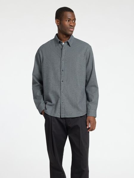 Selected LANGARM FLANELLHEMD, Dark Navy, highres - 16095733_DarkNavy_1143929_003.jpg