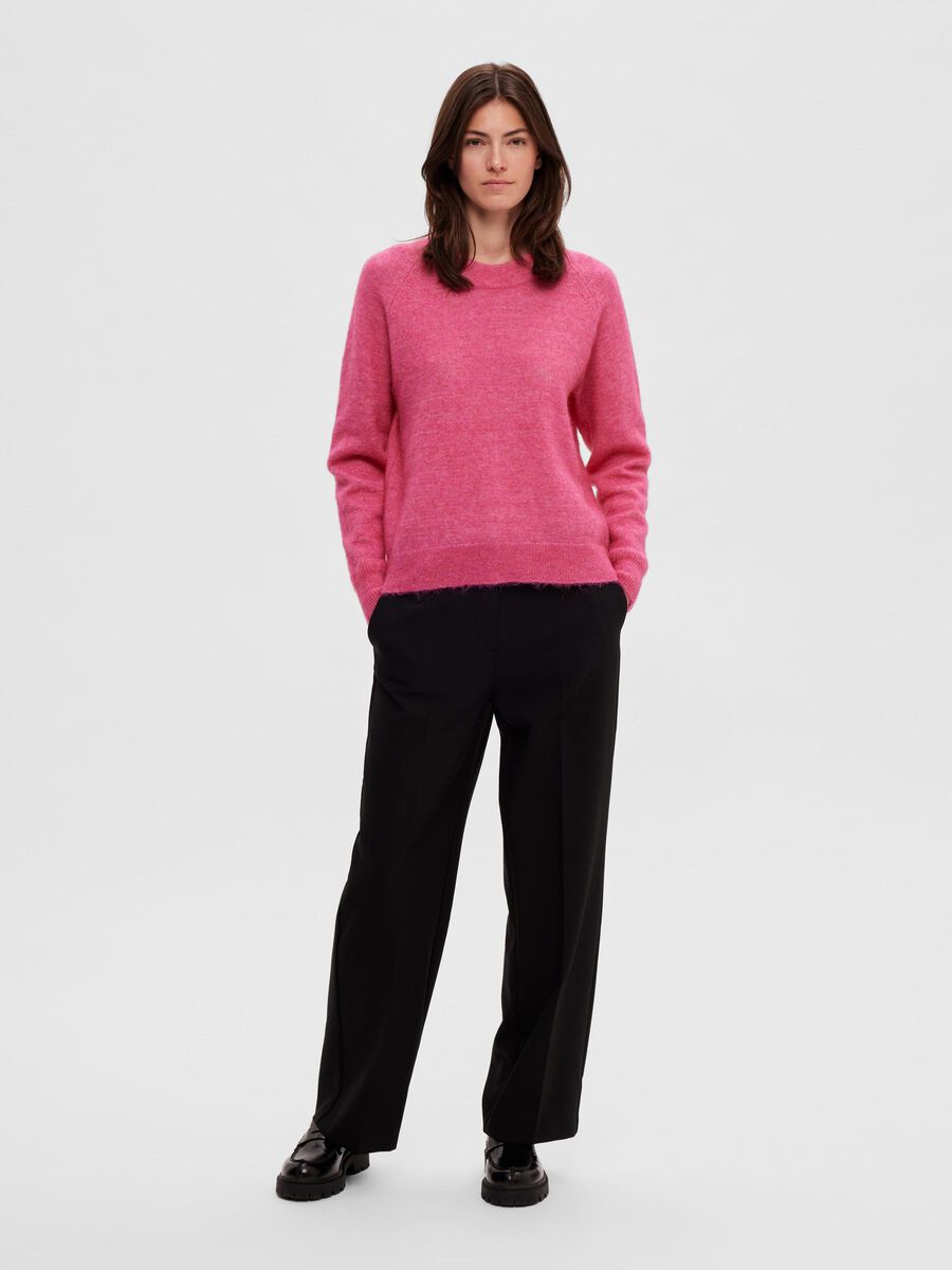 Selected LONG-SLEEVED KNITTED JUMPER, Fuchsia Purple, highres - 16074482_FuchsiaPurple_773866_005.jpg