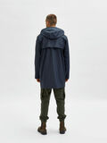 Selected LONG HOODED RAIN JACKET, Dark Sapphire, highres - 16079390_DarkSapphire_004.jpg