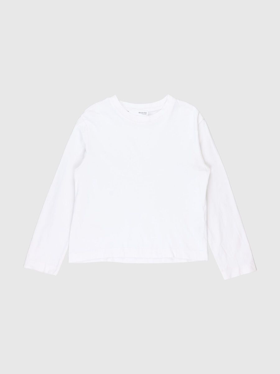 Selected MANCHES LONGUES BOXY T-SHIRT, Bright White, highres - 80000362_BrightWhite_001.jpg