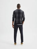 Selected CHECKED KNITTED PULLOVER, Black, highres - 16081167_Black_881522_004.jpg