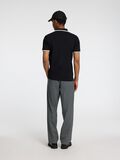 Selected SHORT SLEEVED POLO SHIRT, Black, highres - 16095852_Black_004.jpg