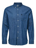 Selected SLHCOLLECT REGULAR FIT OXFORD - CHEMISE, Medium Blue Denim, highres - 16040493_MediumBlueDenim_001.jpg