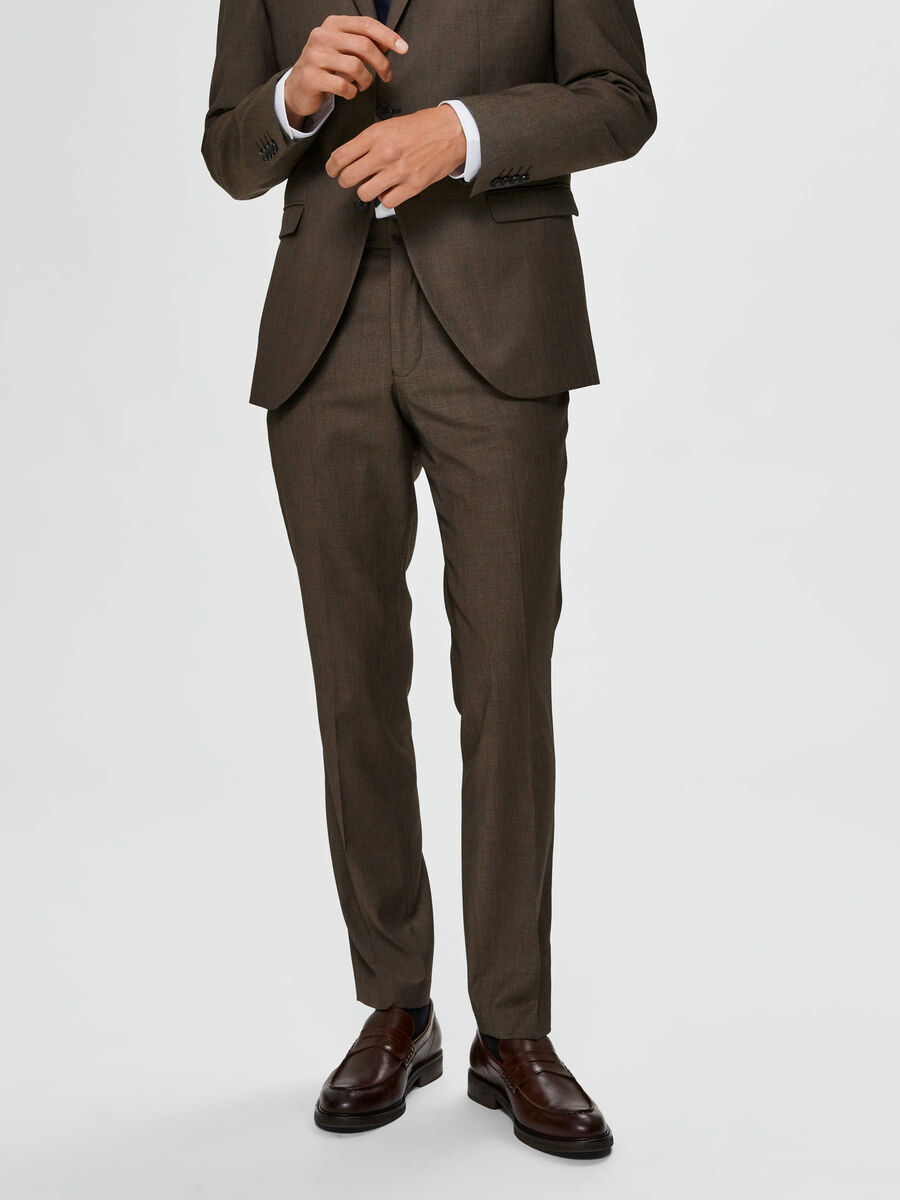 Selected SLIM FIT SUIT TROUSERS, Camel, highres - 16075076_Camel_811787_003.jpg