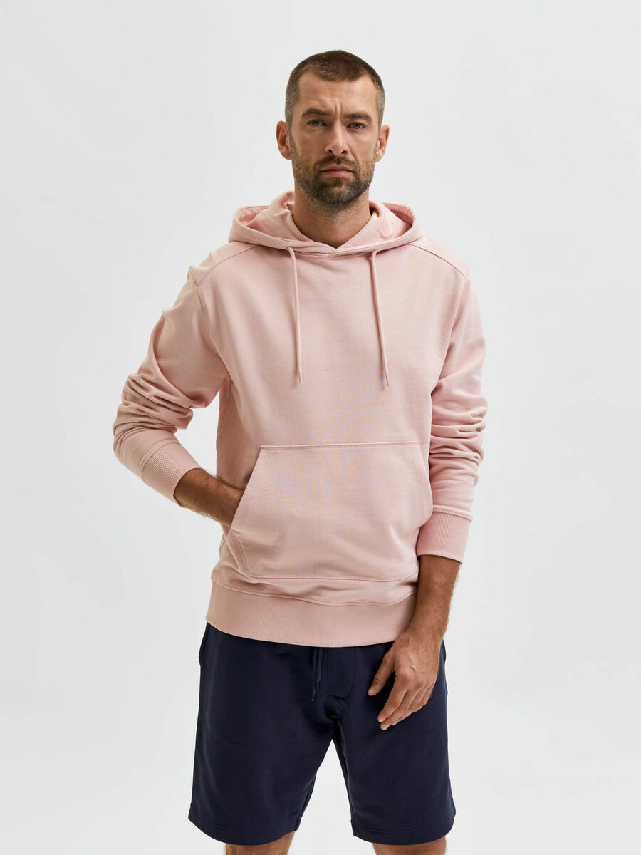 Selected DE ALGODÓN ORGÁNICO SUDADERA, Silver Pink, highres - 16078630_SilverPink_003.jpg