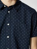 Selected SLIM FIT - SHORT SLEEVED SHIRT, Dark Sapphire, highres - 16060806_DarkSapphire_603053_006.jpg