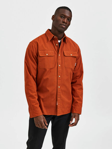 Selected STRUCTURED OVERSHIRT, Bombay Brown, highres - 16085805_BombayBrown_003.jpg