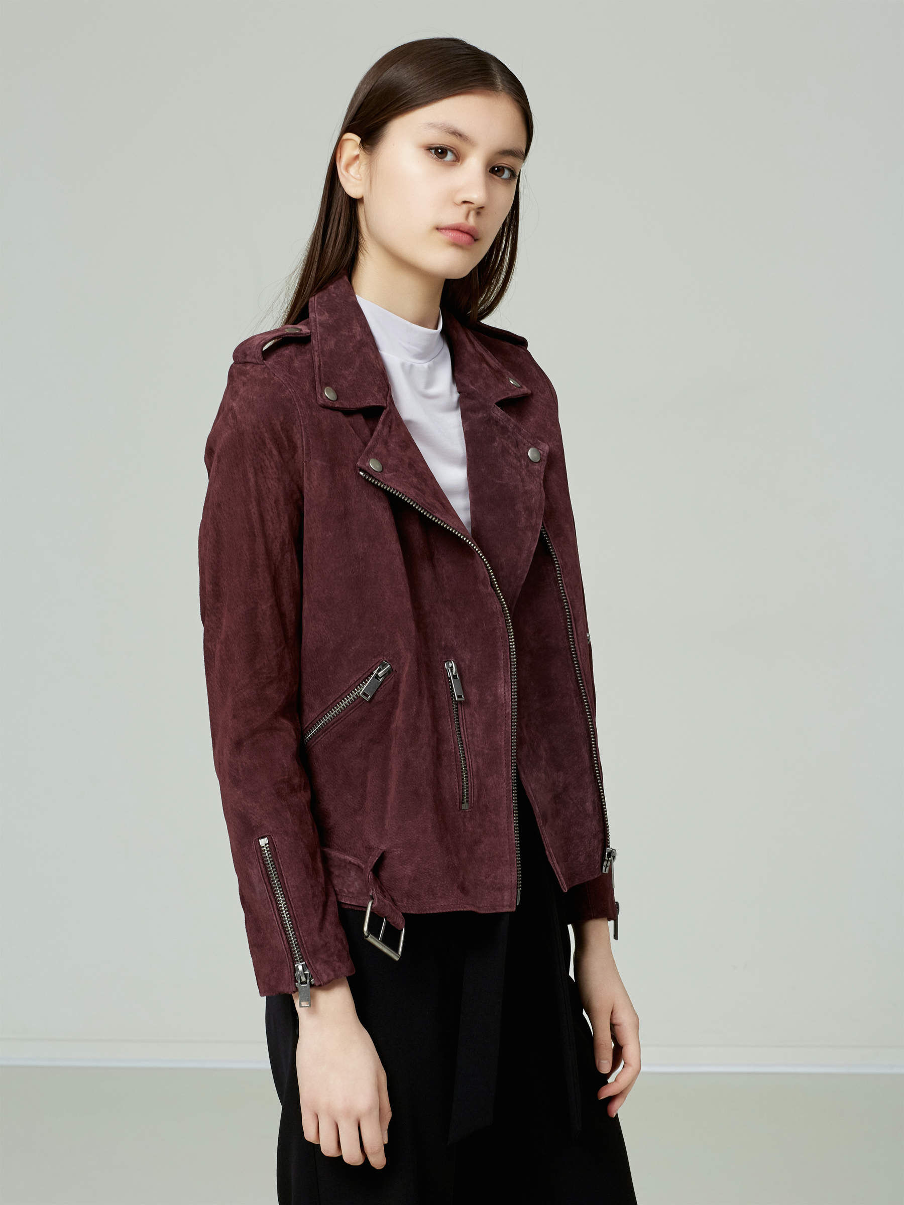 Selected femme suede biker jacket outlet