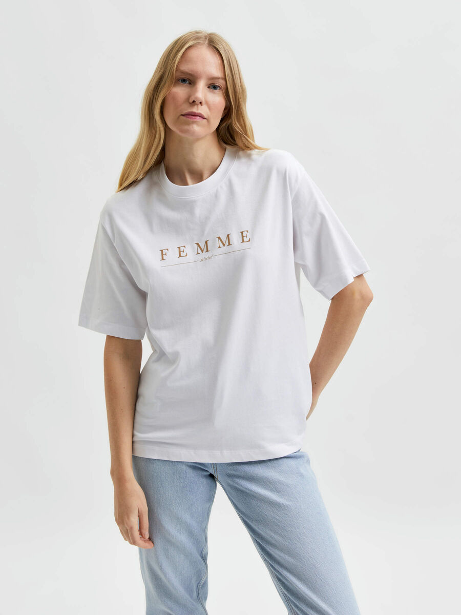 Selected IMPRIMÉ T-SHIRT, Bright White, highres - 16082741_BrightWhite_003.jpg