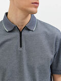 Selected ZIP-UP POLO SHIRT, Sky Captain, highres - 16086029_SkyCaptain_958465_006.jpg