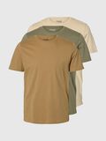 Selected 3-PACK KATOEN T-SHIRT, Oatmeal, highres - 16094134_Oatmeal_1194878_001.jpg