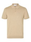 Selected KNITTED POLO SHIRT, Kelp, highres - 16092437_Kelp_1078017_001.jpg