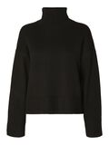 Selected WOOL BLEND ROLL NECK JUMPER, Black, highres - 16093235_Black_001.jpg