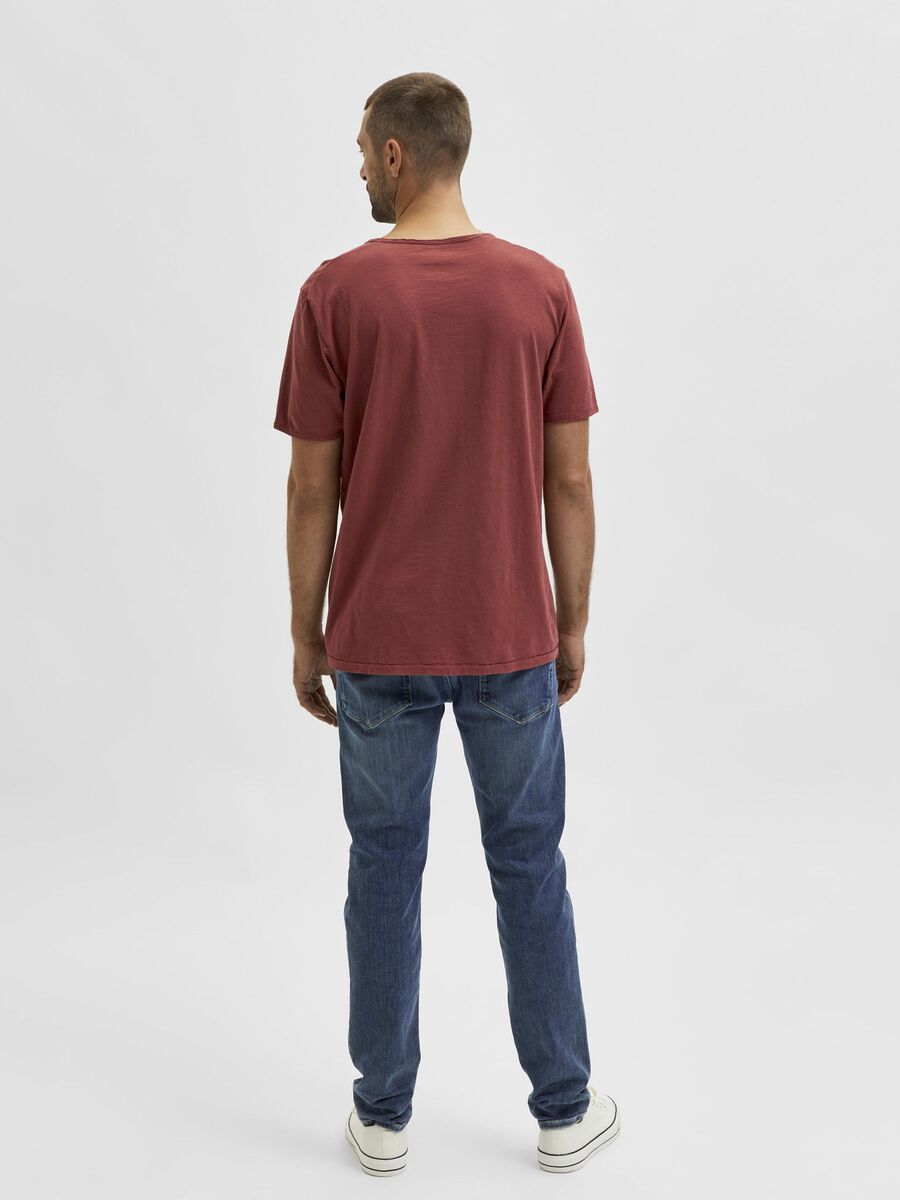 Selected CREW NECK T-SHIRT, Cowhide, highres - 16071775_Cowhide_004.jpg
