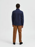 Selected ZIP-UP FLEECE PULLOVER, Sky Captain, highres - 16086359_SkyCaptain_004.jpg