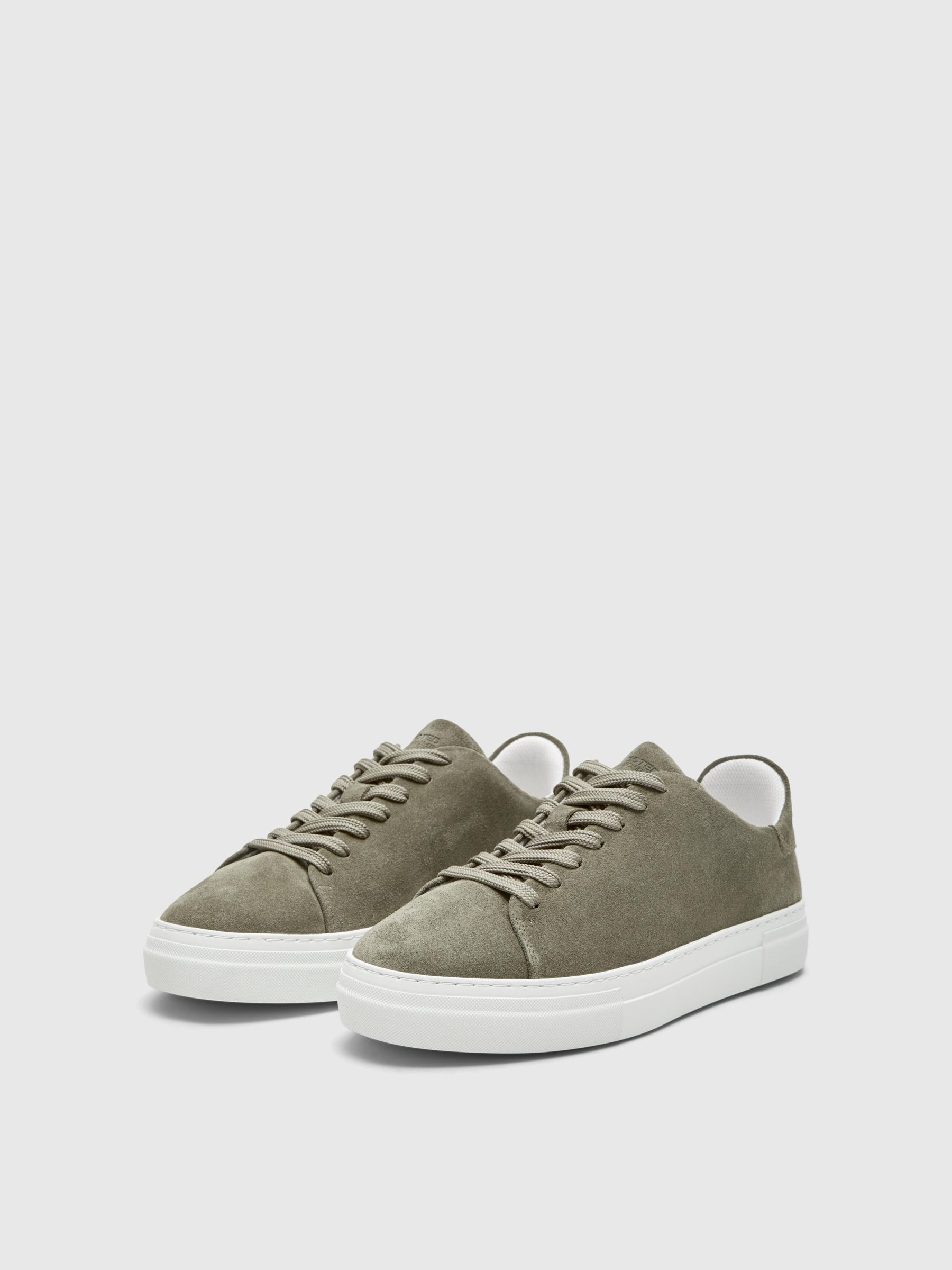 SUEDE TRAINERS Green SELECTED HOMME