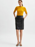 Selected HIGH WAIST LEREN ROK, Black, highres - 16079520_Black_008.jpg