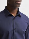 Selected LONG-SLEEVED SLIM FIT SHIRT, Peacoat, highres - 16080200_Peacoat_006.jpg