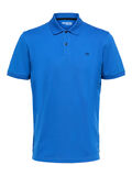 Selected KURZÄRMELIGES POLO SHIRT, Blue Quartz, highres - 16082840_BlueQuartz_001.jpg