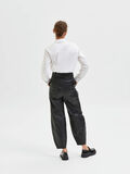 Selected VOLUMINEUX PANTALON EN CUIR, Black, highres - 16083710_Black_004.jpg