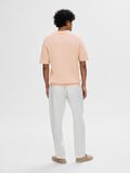 Selected SHORT-SLEEVED KNITTED POLO SHIRT, Cameo Rose, highres - 16092653_CameoRose_004.jpg