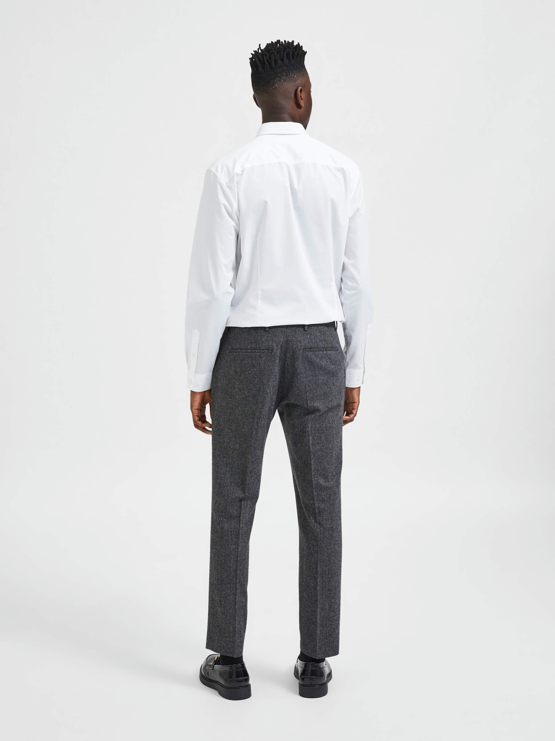 175 Slim Fit Tweed Broek SELECTED Heren Kleding Broeken & Jeans Broeken Slim & Skinny Broeken 