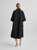 Selected NYLON WIJDE MOUWEN JURK, Black, highres - 16079517_Black_004.jpg