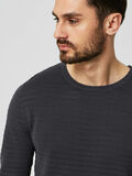 Selected CREW NECK- PULLOVER, Asphalt, highres - 16056719_Asphalt_008.jpg