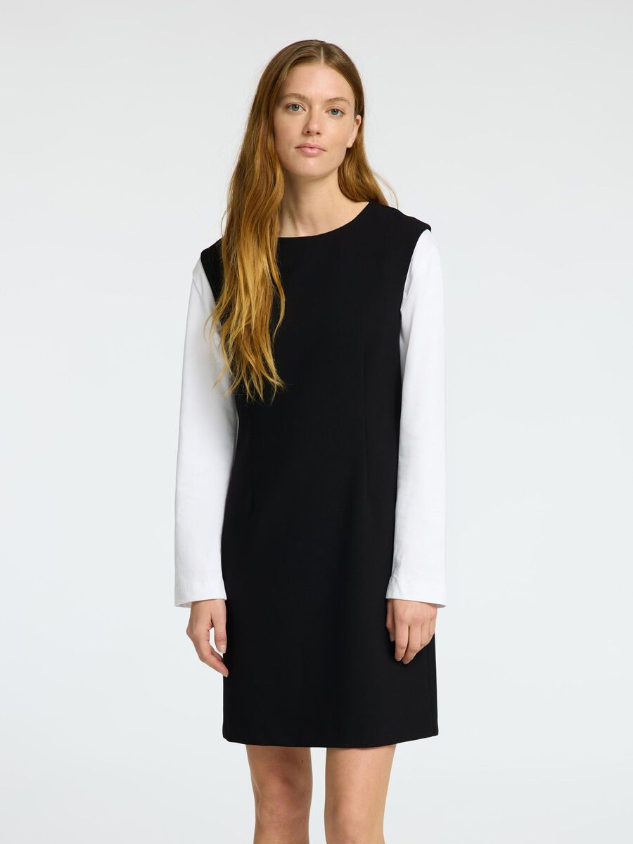 Selected TAILORED SLEEVELESS DRESS, Black, highres - 16096394_Black_003.jpg