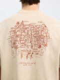 Selected LOOSE FIT PRINT T-SHIRT, Oatmeal, highres - 16097657_Oatmeal_006.jpg