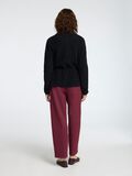 Selected WOOL BLEND BELTET CARDIGAN, Black, highres - 16095572_Black_004.jpg