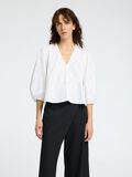 Selected PEARL DETAIL 3/4 SLEEVED BLOUSE, Bright White, highres - 16095953_BrightWhite_003.jpg