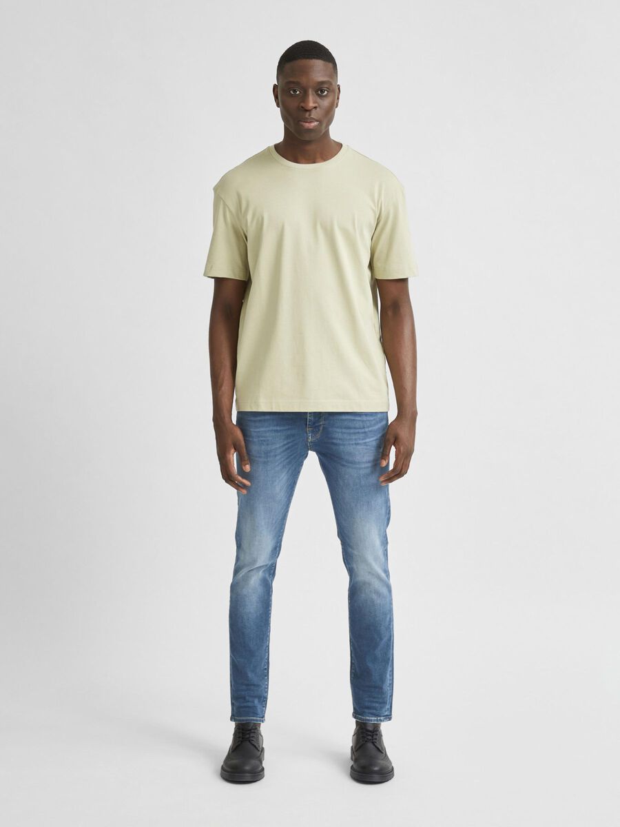 Selected LOOSE FIT ØKOLOGISK BOMULDS T-SHIRT, Alfalfa, highres - 16078603_Alfalfa_005.jpg