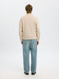 Selected 100% COTTON SWEATSHIRT, Oatmeal, highres - 16099829_Oatmeal_004.jpg