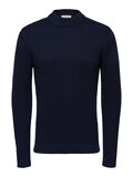 Selected HIGH-NECK SWEATER, Maritime Blue, highres - 16070620_MaritimeBlue_001.jpg