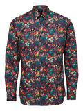 Selected SLIM FIT FLORAL PRINT - SHIRT, Dark Navy, highres - 16072007_DarkNavy_734229_001.jpg