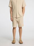 Selected STRIPED COTTON SHORTS, Oatmeal, highres - 16091289_Oatmeal_003.jpg