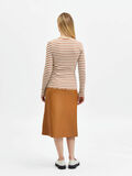 Selected STRIPED LONG-SLEEVED T-SHIRT, Brown Sugar, highres - 16078946_BrownSugar_841417_004.jpg