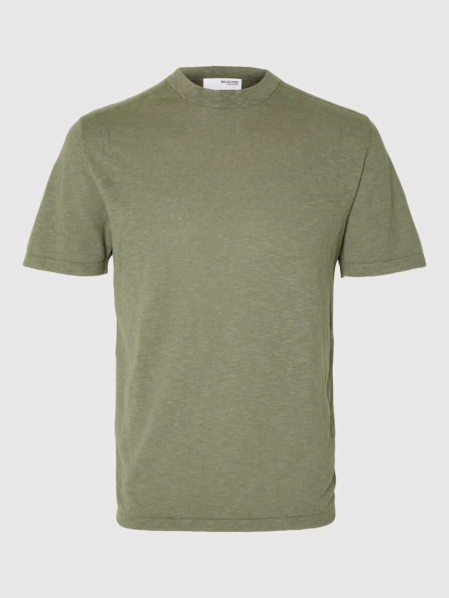 Selected STICKAD T-SHIRT, Vetiver, highres - 16092505_Vetiver_001.jpg