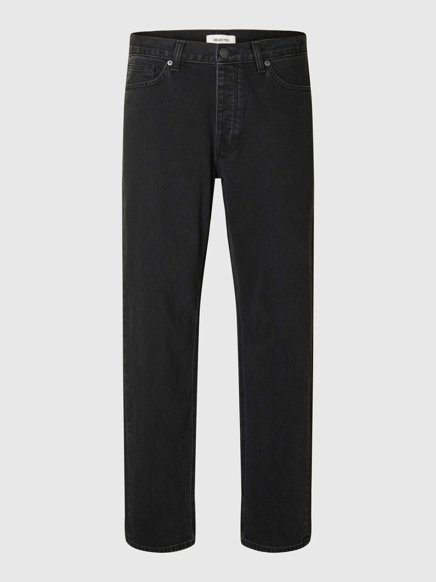 Selected 196 JEANS STRAIGHT FIT, Black Denim, highres - 16098196_BlackDenim_1195488_001.jpg