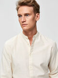 Selected MADARIN COLLAR - SHIRT, Oyster Gray, highres - 16066631_OysterGray_006.jpg